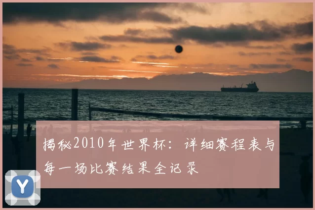揭秘2010年世界杯:详细赛程表与每一场比赛结果全记录